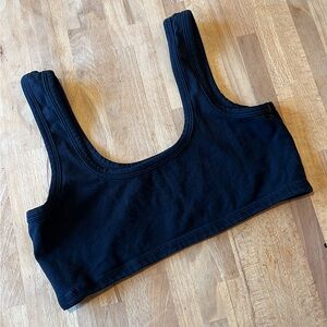 ARQ Black Scoop Neck Bralette